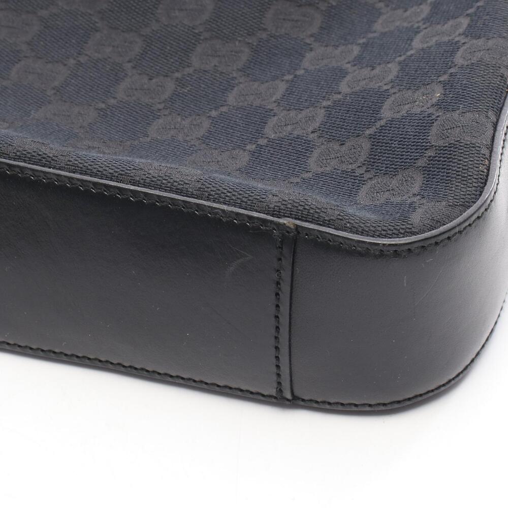 Gucci Leather Canvas Black Bag Shoulder - Picture 6 of 9